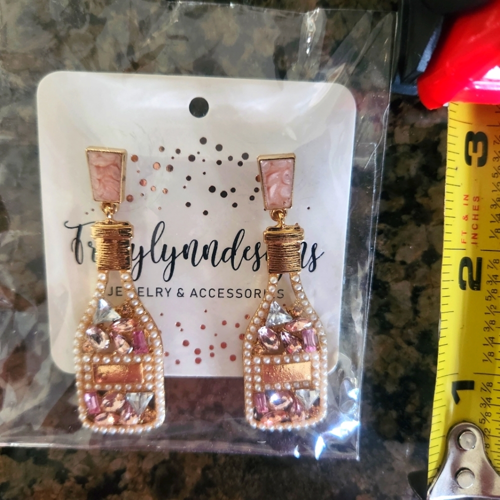 Champagne Bottle Earrings